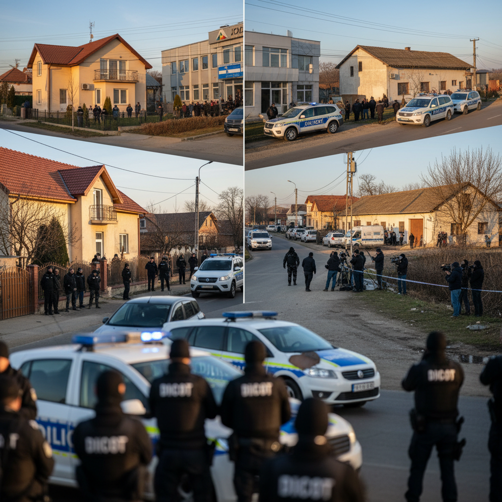 150 de percheziții și peste 200 de persoane audiate la nivel național