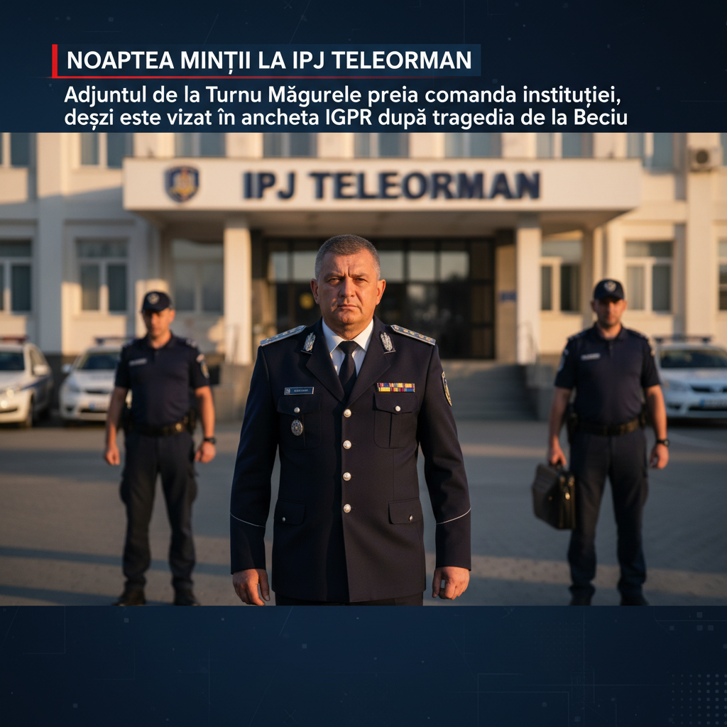 Adjunctul IPJ Teleorman de la Turnu Măgurele preia conducerea instituției, în pofida anchetei IGPR legate de tragedia de la Beciu