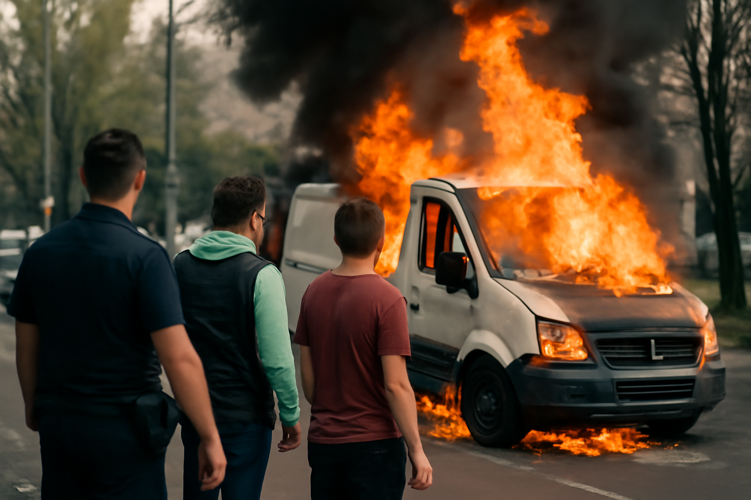 doi tineri răniți transportați la spital