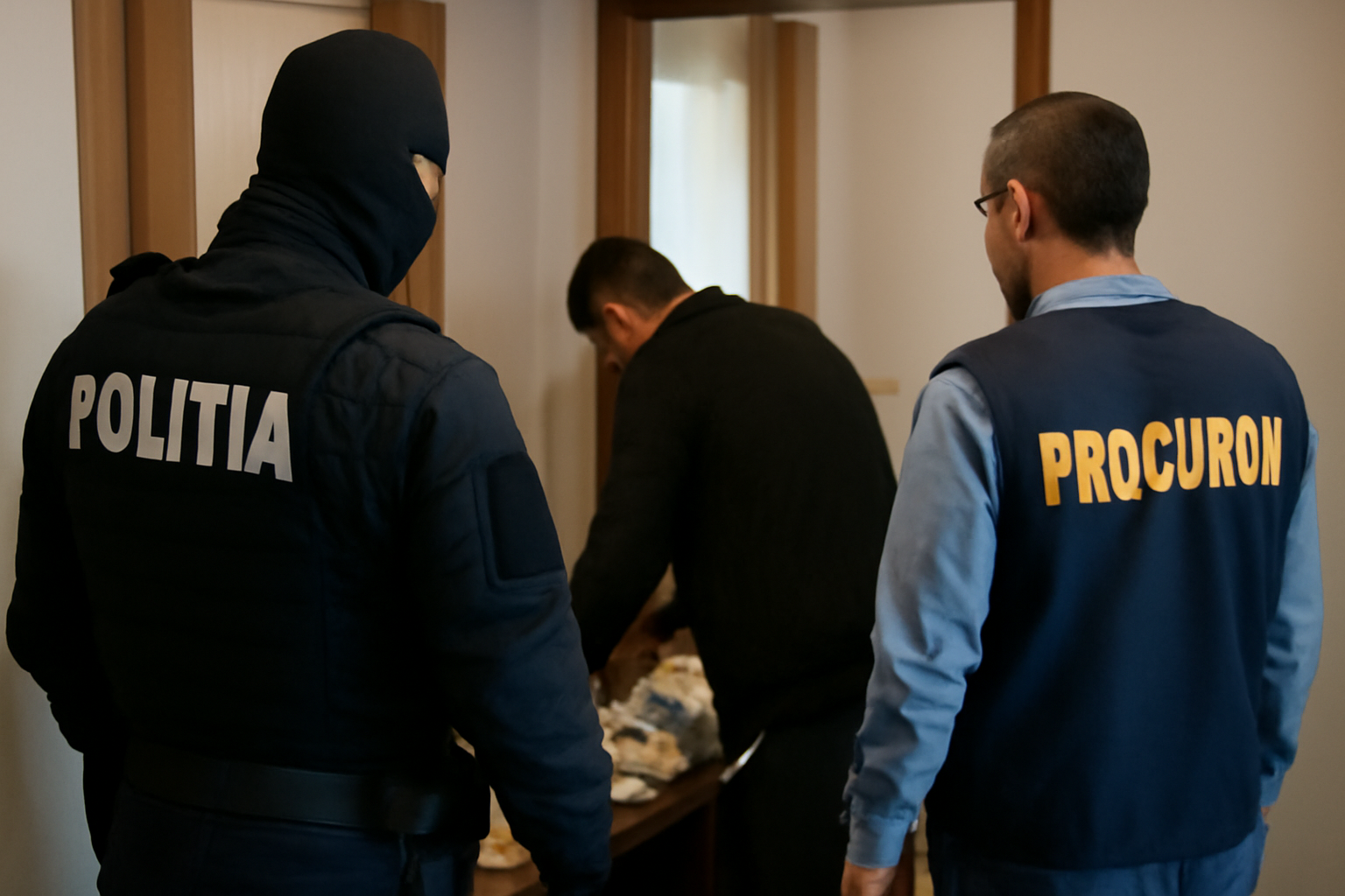 Percheziție domiciliară în Teleorman pentru trafic de droguri de mare risc, efectuată de polițiști și procurori