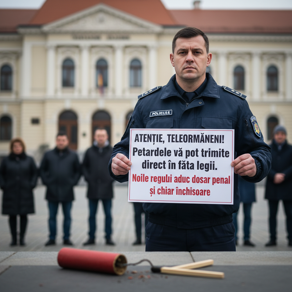 Teleormăneni, atenție! Petardele pot duce la dosar penal și pedeapsă cu închisoarea conform noilor reguli